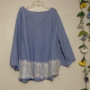 Jane and Delancey Striped Blouse